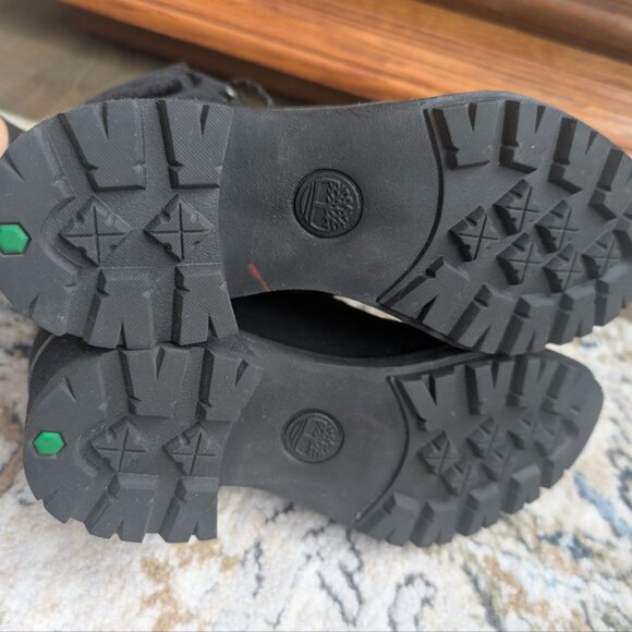 Timberland Kinsley 6" Waterproof Hiking Boots Women's Sz 9 Black Nubuck Lug Sole - Picture 10 of 16